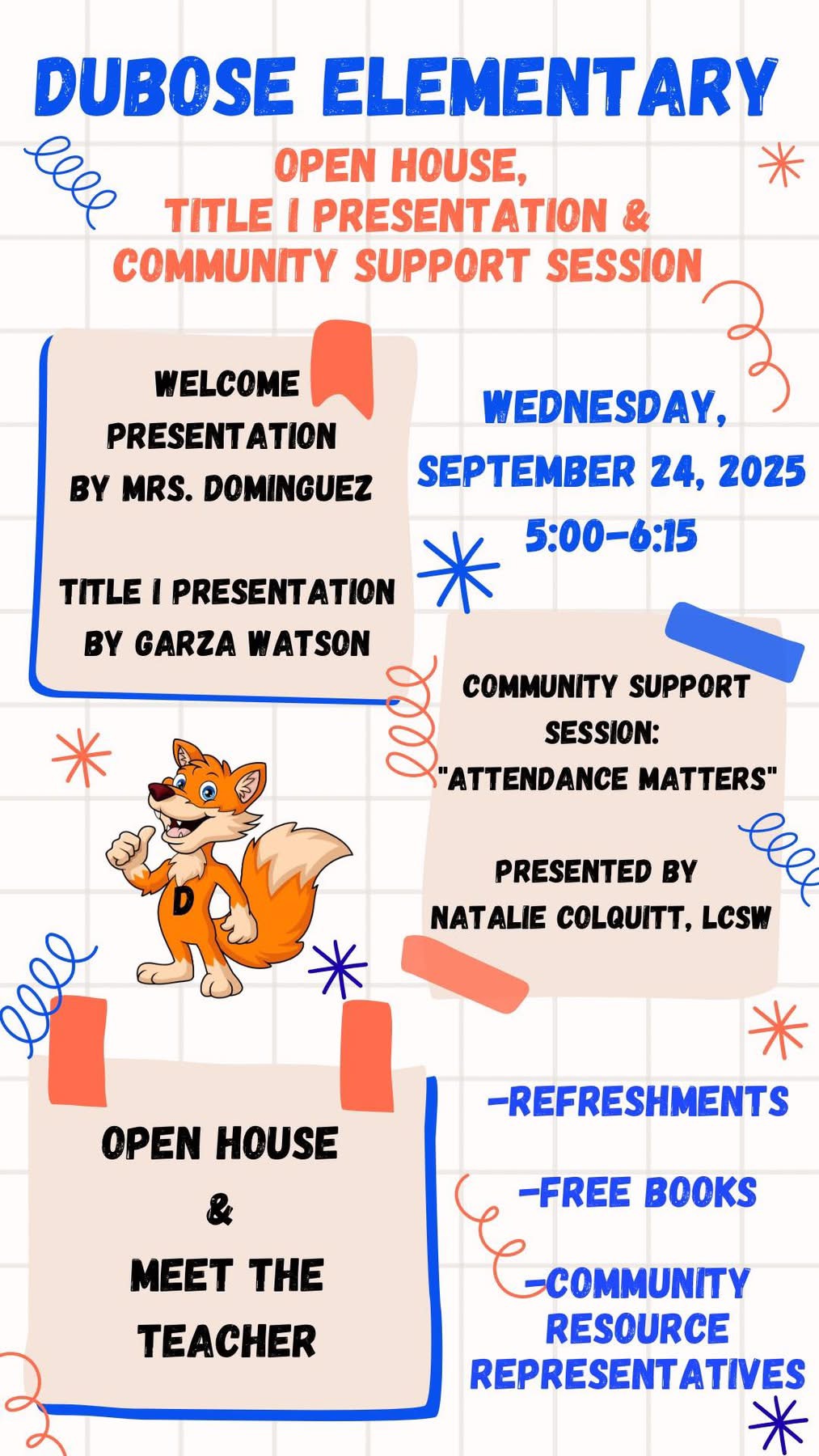 Dubose Elementary Open House
